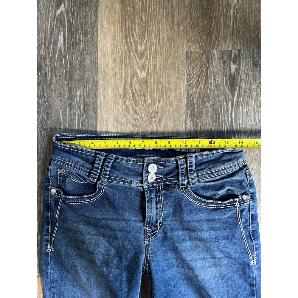 WallFlower Luscious Curvy Fit Jeans Womens 5 Regular Blue Excellent Bootcut - Picture 4 of 8